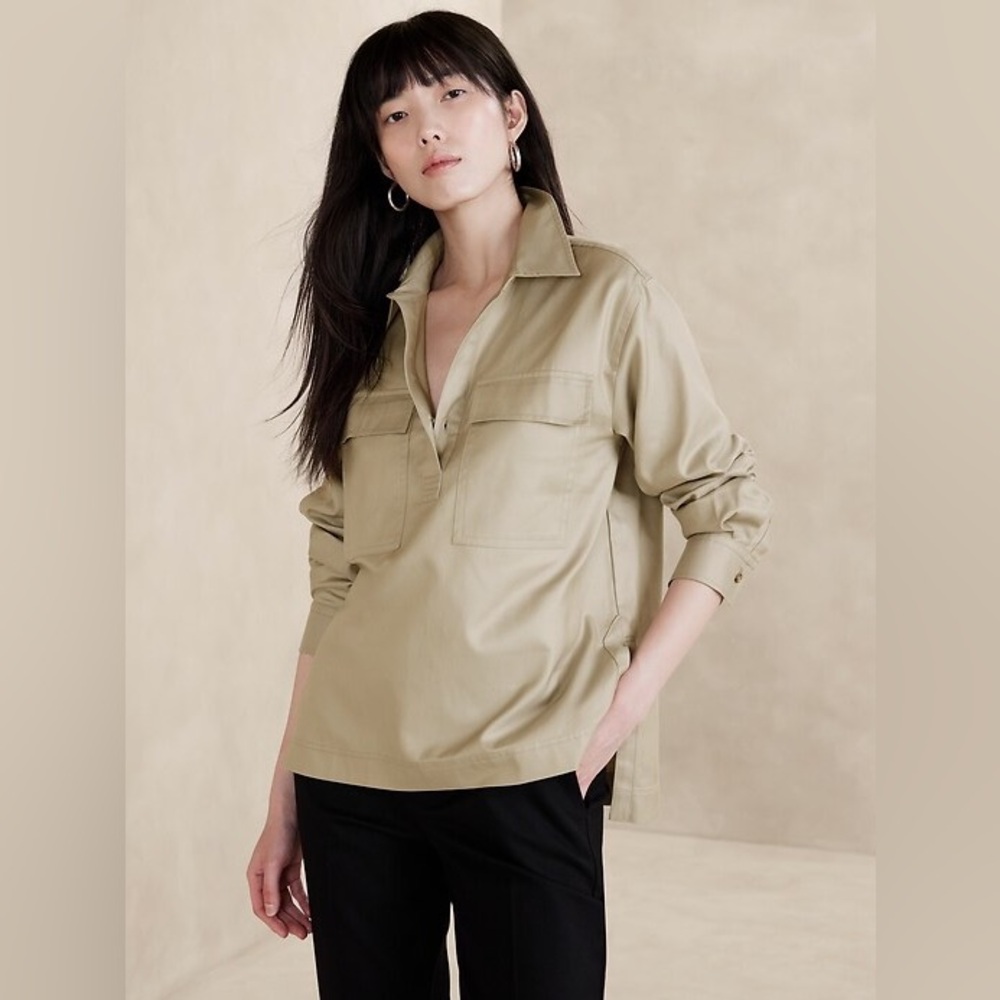 Banana Republic NWT❗️Double Pocket Popover Shirt